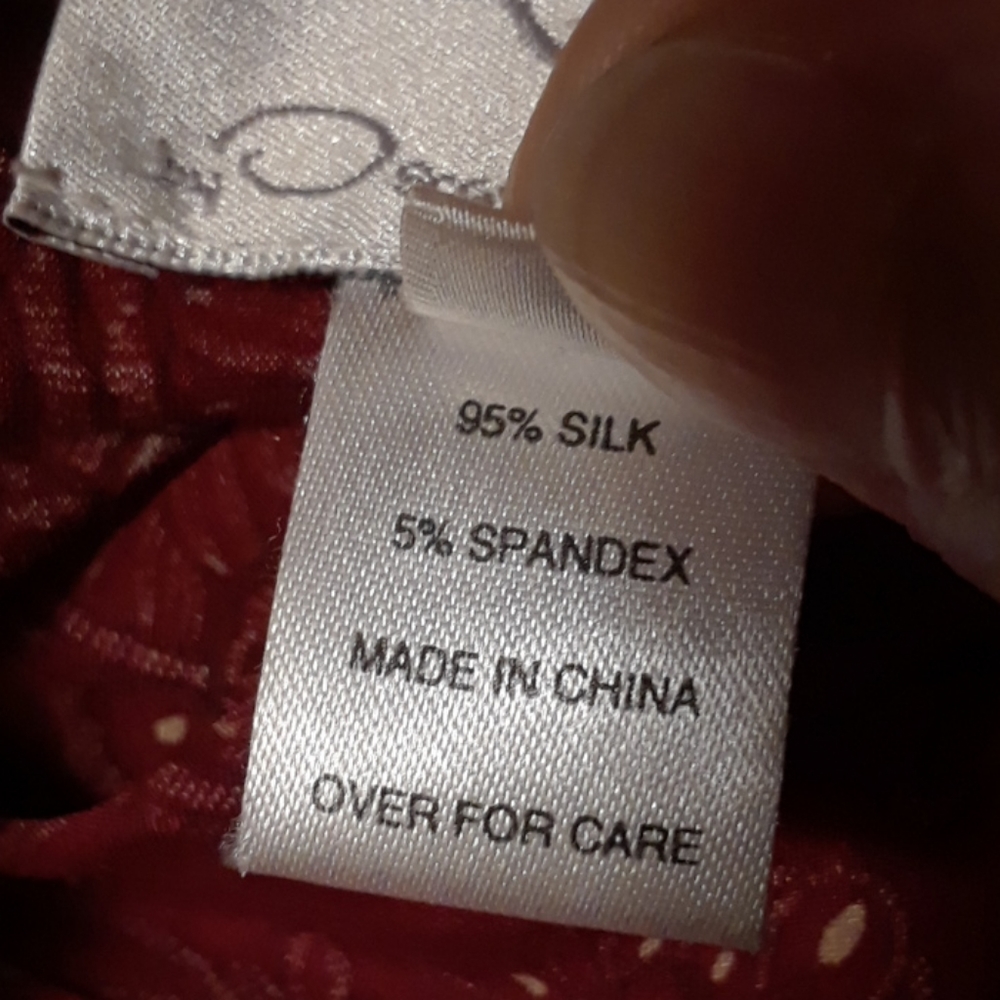Oscar de la Renta silk blouse - 24W - Picture 6 of 7